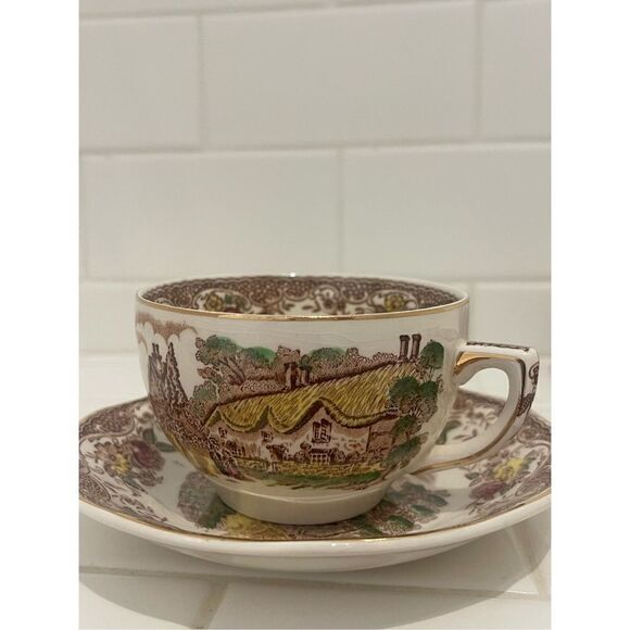Barker Bros OLDE ENGLAND CUP & SAUCER Set (2) - Picture 3 of 13